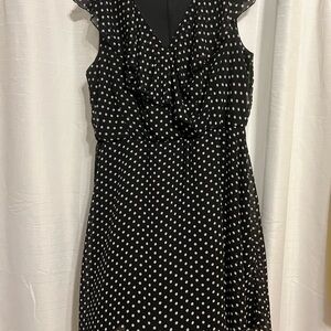Polka Dot Black Dress